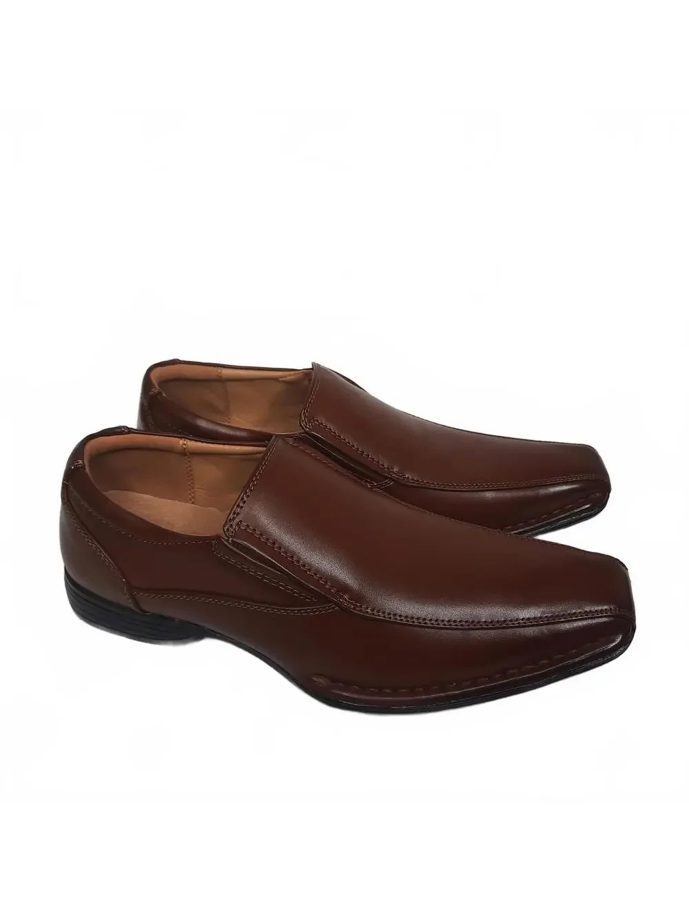 NWOT Bruno‎ Marc Men's Brown Square Toe Loafers Size 7